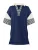 Imily Bela Jurk  navy / wit