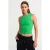 Mouwloze Crop Blouse met Asymmetrische Kraag