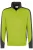 HAKRO 476 Comfort Fit Half-Zip Sweater kiwi/antraciet, Tweekleurig