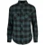 Urban Classics – Turnup Checked Flanell Blouse – XL – Blauw/Zwart
