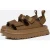 Platform Sandalen met Verstelbare Band in Tan