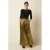 King Louie wide leg cropped culotte broek – goud