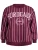 Active by Zizzi Sweatshirt  bordeaux / wit