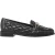 Dune London Dames/Dames Leren Snaffle Loafers (Zwart)