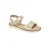 Metallische Sandalen met klittenbandsluiting voor dames s.Oliver