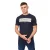 Crosshatch Heren Kratmoss T-shirt (Marineblauw)