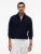 Tommy Hilfiger Tommy Hilfiger Half Zip Pullover Structure Cotton/Cashmere Navy  XL