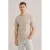 WE Fashion T-shirt met ingebreid patroon beige