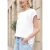 Shirt met ronde hals en bloemenborduursel