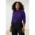 Trendyol Curve Dames Paars Effen Lang Getailleerd Grote maten Blouses