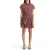 Scotch & Soda Mini Dress With Smock Geo Flower Bordeaux