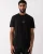 Danotie HUGO Danotie Heren Rood Label Logo T-shirt in Zwart