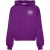 Gebroken wit handpijlontwerp Boxy Fit paarse oversized hoodie