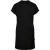 Urban Classics Dames chinees logo omgeslagen manchet korte mouw t-shirt jurk