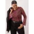 Trendyol Curve Dames Meerkleurig Grafisch Lang Regular fit Grote maten Blouses