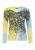 CIPO & BAXX Shirt  lichtblauw / donkerblauw / geel / zwart