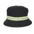 Brave Soul Reflecterende katoenen buckethoed voor heren (Zwart)