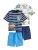 Next Set  navy / aqua / wit