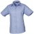 Premier Dames/Dames Popeline Blouse met Korte Mouwen (Middenblauw)