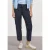 Street One Dames High Waist Barrel Leg Hose im Casual Fit in Blauw