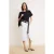 TRENDYOLMİLLA Dames Wit Effen Midi Kokerrok- rok Kokerrok- rok Rokken