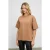 T-shirt met relaxte pasvorm, ronde hals en splitten