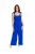 Mouwloze Jumpsuit met Rimpels – Blauw