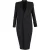 Rick Owens halflange jas van zwarte wol