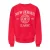 JDY oversized sweater met borduursels en tekst – rood