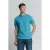 No Excess Polo Pique Solid Stretch Seablue