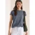 Cecil Dames Shirt in burnout look met boothals in Blauw