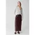 Shoeby La-sbvegan Leather Skirt Darkred