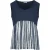 Plus Size Oceaanstrepen Viscose Mix Tanktop
