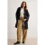 TRENDYOLMİLLA Dames Donkerblauw Effen Lang, Regular fit Winter- Jassen