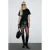 Slim Fit blouse met gerimpelde ronde hals