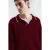 Heren Gestreepte Katoenen Polo Sweater