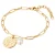 Valero Pearls Armband  goud / parelwit
