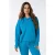 EsQualo Sweater Hoodie Modal Petrol