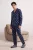 TRENDYOL MAN Heren Donkerblauw Kerst- Lang, Regular fit Pyjama- Sets