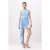 TRENDYOLMİLLA Dames Blauw Effen Kort / Mini Mouwloos Bodycon Jurken