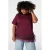 MS Mode top Plus Size – donkerrood