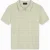 Black Bananas Texture Zip Polo,