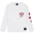 Malelions Junior Relaxed Star Longsleeve T-Shirt | White/Red