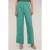Motivi Satin Palazzo Trousers With Side Piping Aqua Green