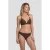 BEACHWAVE bikinibroekje met lurex en textuur – donkerbruin