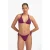 Beachlife strik bikinibroekje met textuur donkerpaars