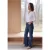 Wide Leg Jeans met galonstrepen