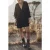 Mikuta The Black Flowy Shirt Dress Black