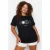 Trendyol Curve Dames Zwart Galaxy Kort Relaxed fit Grote maten T-shirts