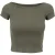 Urban Classics Dames/Dames Geribd Off Shoulder T-shirt (Olijf)